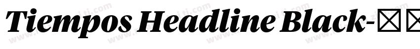 Tiempos Headline Black字体转换